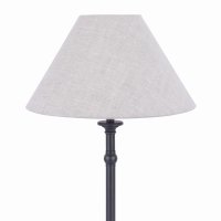 Laura Ashley Ludchurch Table Lamp Industrial Black with Shade