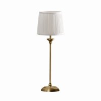 Laura Ashley Hemsley Table Lamp Antique Brass and Ivory with Shade