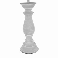 Laura Ashley Chedworth Table Lamp Concrete & Polished Nickel with Shade