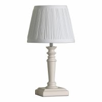 Laura Ashley Tate Twin Pack Table Lamp Distressed Wood with Shade
