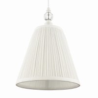 Laura Ashley Ellis Pendant Satin Cream and Crystal with Shade