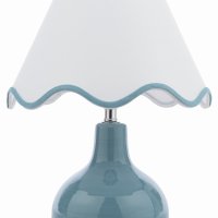 Laura Ashley Bramhope Table Lamp Blue Ceramic with Shade