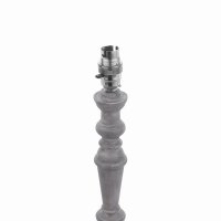 Laura Ashley Tate Table Lamp Distressed Grey and Polished Chrome Base Only