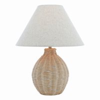 Laura Ashley Fernhill Table Lamp Matt Cream with Shade