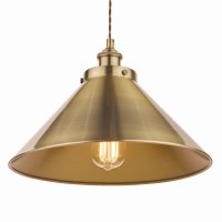 Laura Ashley Rufus Pendant Antique Brass