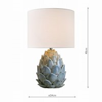 Laura Ashley Gresford Ceramic Table Lamp with Shade