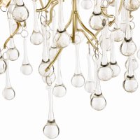 Laura Ashley Willow 3lt Semi Flush Satin Champagne Crystal