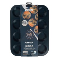 Salter Indigo 12 Cup Muffin Tray