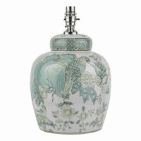 Laura Ashley Elizabeth Ceramic Table Lamp with Bird Print Design Base Only
