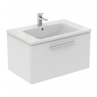 Ideal Standard i.life B Wall Hung 80cm 1 Drawer Matt White Vanity Unit