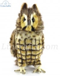 Soft Toy Long Eared Owl Bird of Prey by Hansa (30cm.H) 8083