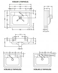 BC Designs Victrion 640mm Basin