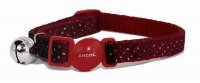 Ancol Red Velvet Sparkle Safety Cat Collar