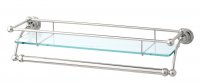 Perrin & Rowe Traditional Glass Shelf with Towel Rail (6975)