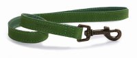 Ancol Timberwolf Green Leather Lead - 60cm x 1.9cm