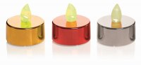 Premier Decorations Battery Operated Metallic Tea Lights (Pack of 4) - Assorted