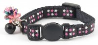 Ancol Luxury Kitten Stars Collar Black