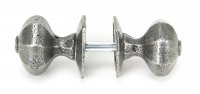 Pewter Octagonal Mortice/Rim Knob Set