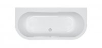 Carron Halcyon D-Shaped 1750 x 800mm Carronite Freestanding Bath