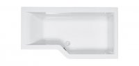 Carron Urban Edge Right Hand 1575 x 700/850mm Acrylic Shower Bath