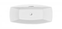 Carron Celsius 1910 x 910mm Carronite Freestanding Bath includes Overflow Filler & Clicker Waste