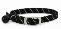 Ancol Softweave Reflective Cat Collar - Black