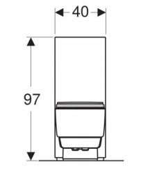 Geberit Aquaclean Mera Care Classic Floor Standing Close Coupled Shower Toilet - White Alpine