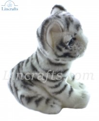 Soft Toy White Tiger Cub by Hansa (17cm) 7287