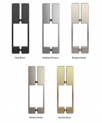 Roman Liberty 10mm Hinged Door with Two In-Line Panels 1600 x 900mm (Corner Fitting)