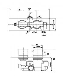 Marflow Savini 1 Outlet Concealed Thermostatic Shower Valve
