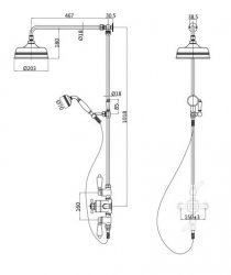 Marflow Ferrada Exposed Thermostatic Shower Valve (FER7400K6)