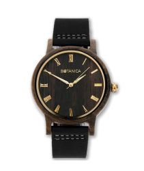 Willow Black Sandalwood Wood Mens Watch - Botanica