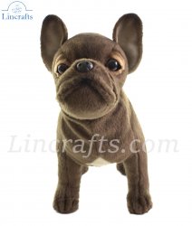 Soft Toy Dog, French Bulldog by Hansa (26cm.L) 6594