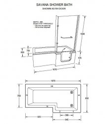 The Savanna Walk-in Shower Bath