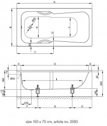 Bette Set Bath 160 x 75cm