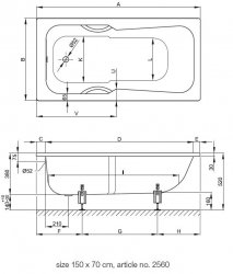 Bette Set Bath 160 x 70cm