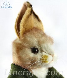 Soft Toy Dressed Boy Bunny Rabbit by Hansa (28cm) 7832