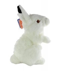 Soft Toy White Rabbit, Arctic Hare by Living Nature (28cm) AN477