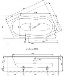 Bette Metric Hexagonal Bath