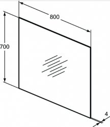 Ideal Standard 80cm Mirror