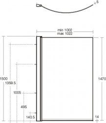 Ideal Standard Concept 1700 x 900mm IdealForm Plus+ Right Hand Shower Bath