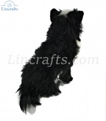 Soft Toy Dog, Black & White Chihuahua by Hansa (23cm.H) 6504