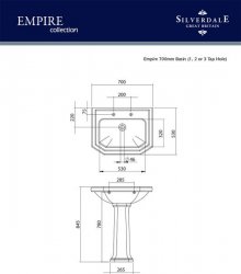 Silverdale Empire 700mm Basin