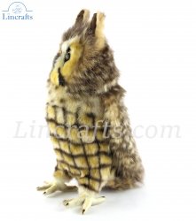 Soft Toy Long Eared Owl Bird of Prey by Hansa (30cm.H) 8083