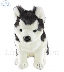 Soft Toy Dog, Husky Pup by Hansa (19cm.H) 6969