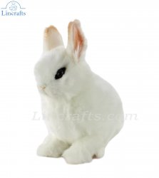Soft Toy Pygmy Rabbit White by Hansa (18cm.L) 8127