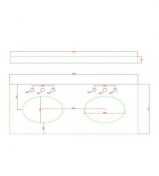 RAK Washington 1200mm White Basin Unit