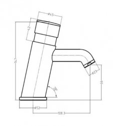 RAK Commercial Non Concussive Basin Mixer Tap
