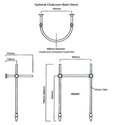 Silverdale Victorian 530mm Cloakroom Basin - White