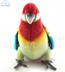 Soft Bird Toy Eastern Rosella Parrot by Hansa (29cm) 8221